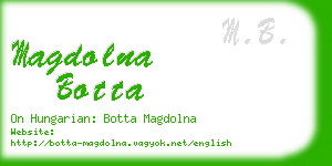 magdolna botta business card